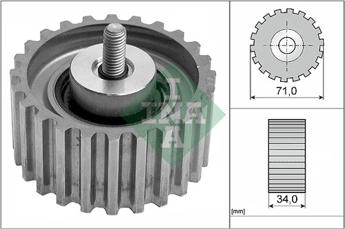 Deflection guide pulley - deflection/guide,