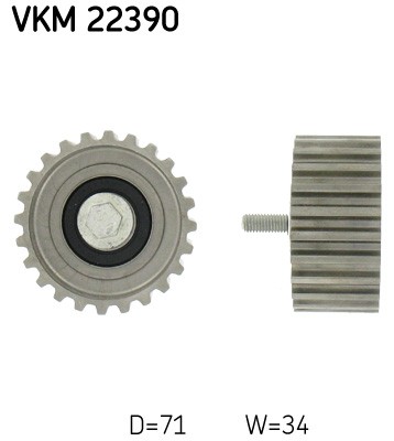 Deflection guide pulley - deflection/guide,